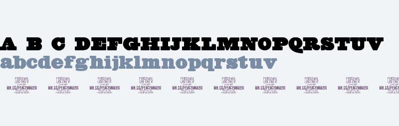 Peacemaker Black PERSONAL USE