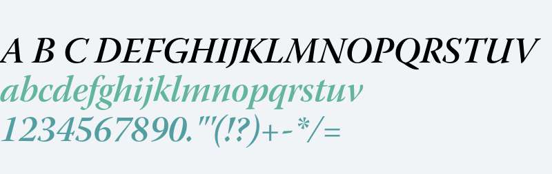 Warnock Pro Semibold Italic Subhead