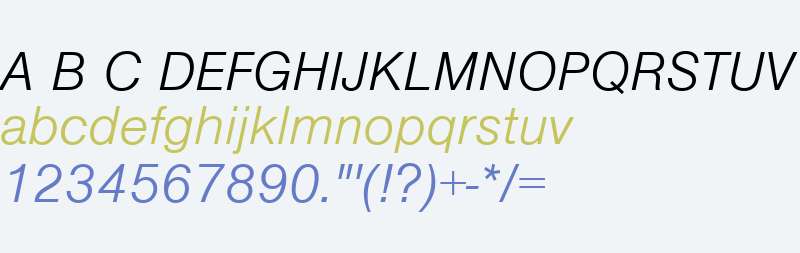 NimbusSanLLig W06 Italic