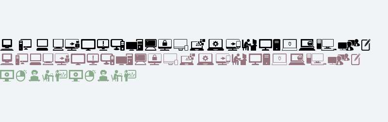 Computer icons Fonts Free Download - OnlineWebFonts.COM