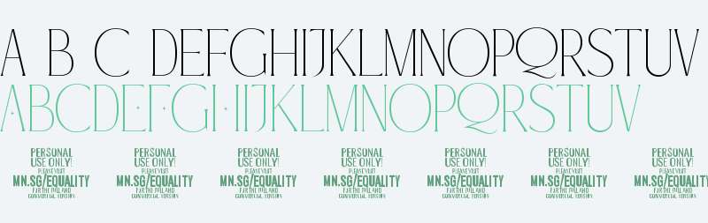 Equality Serif PERSONAL USE