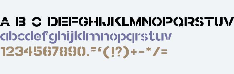 Stamped Navy Font Bold