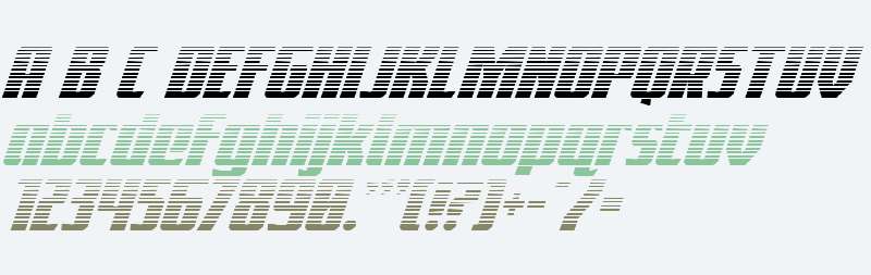Flight Legion Gradient Italic