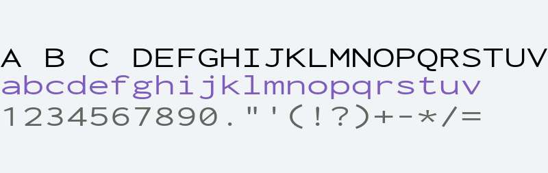 Inconsolata ExtraExpanded