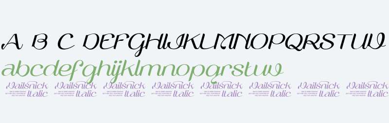 Vailsnick Italic Demo