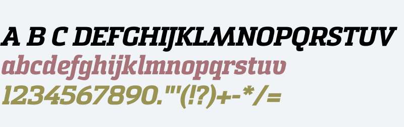 Sommet Slab W01 Heavy Italic