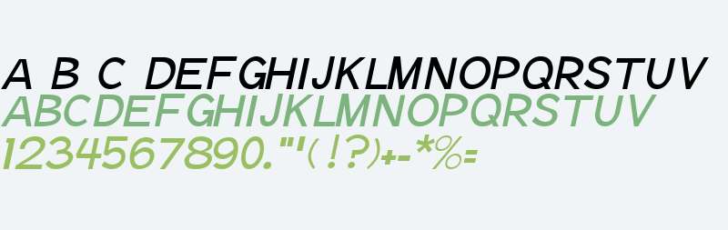 Notation Italic Light JL