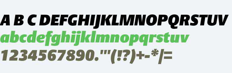 DTLArgoT Ultra Heavy Italic