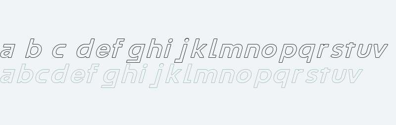 Half Inline Italic