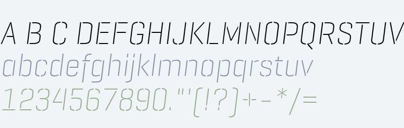 GeogrotesqueStencil C Ul Italic Regular
