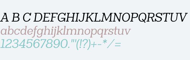 Clasica Slab W00 Italic