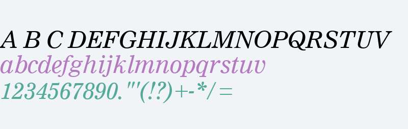 Nimrod WGL W01 Italic