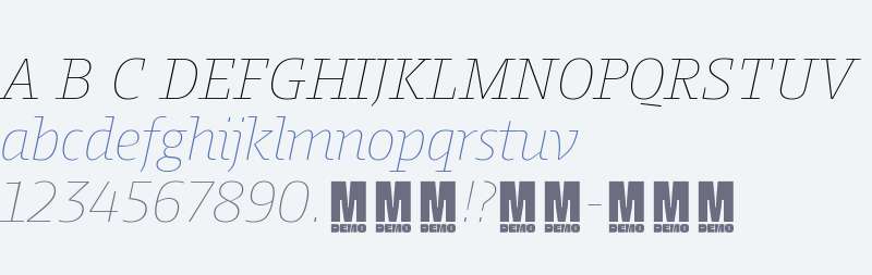 Harrison Serif Pro DEMO Thin