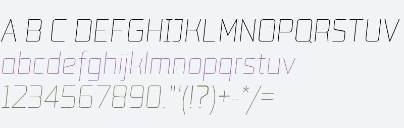 Lab Sans W01 Thin Italic