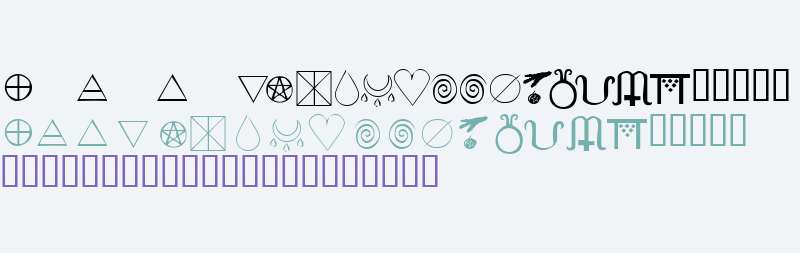 KR Wiccan Symbols