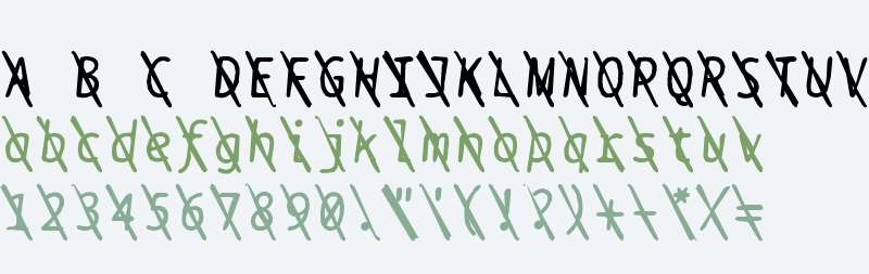 BPtypewriteDamagedSlashed Italic