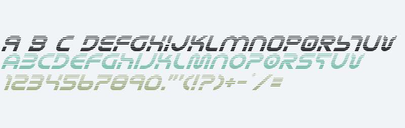 Yukon Tech Gradient Italic