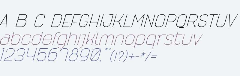 Hindia Thin Italic