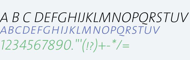 TheSansExtraLight Caps Italic