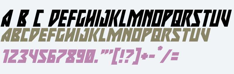 Major Force Super-Italic