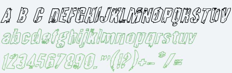 Quarrystone Outline Italic