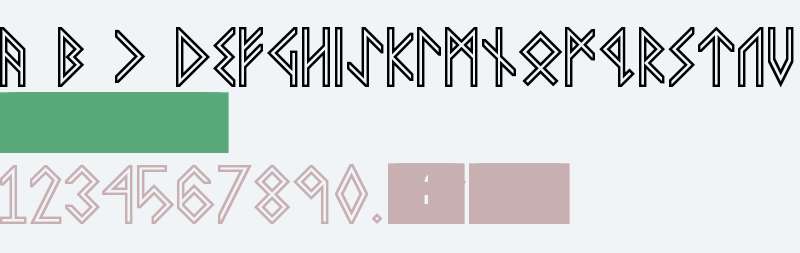 VIKING, MIDDLE Runes Regular