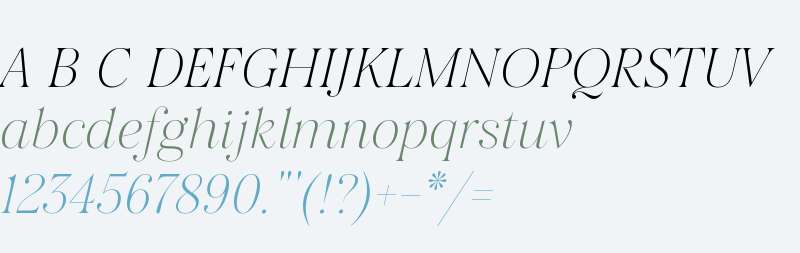 Salina-Trial ExtraLight Italic