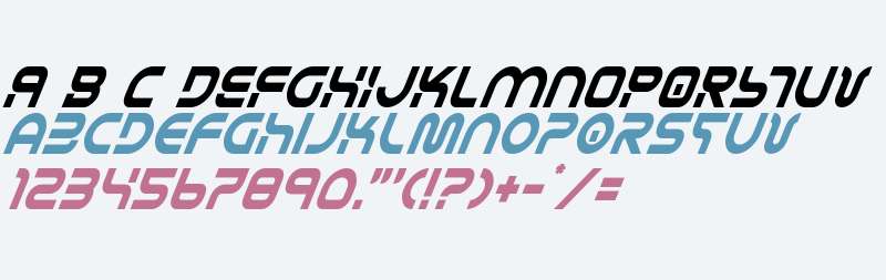 Yukon Tech Condensed Italic