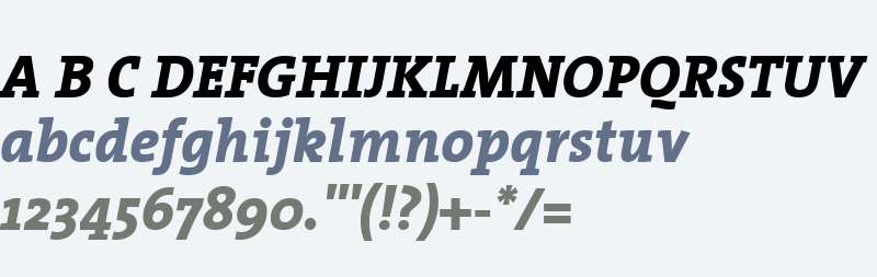 TheSerifExtraBold Italic