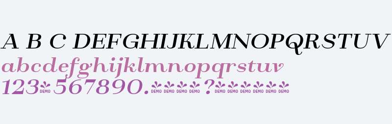 FSP DEMO - Monden Bold Italic