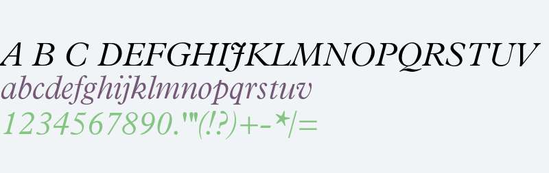Plantin Std Light Italic