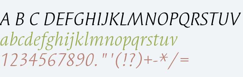 Syndor ITC Std Book Italic