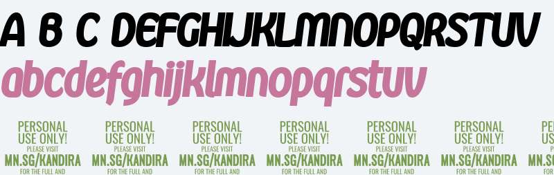 Kandira PERSONAL ExtraBlack Italic
