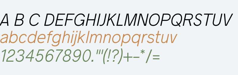 Radnika Light Italic