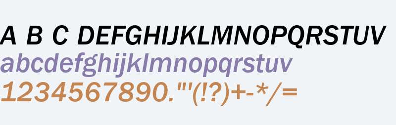 ITC Franklin Gothic Std Medium Italic