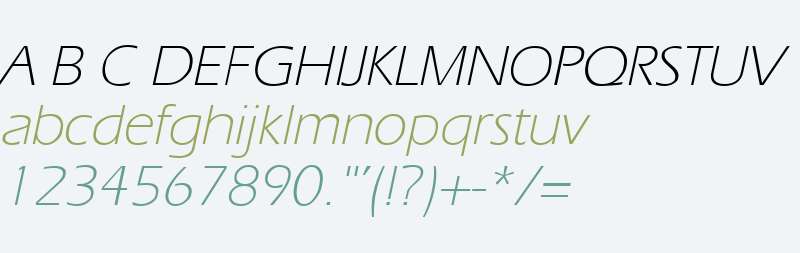 ErgoeLight Italic