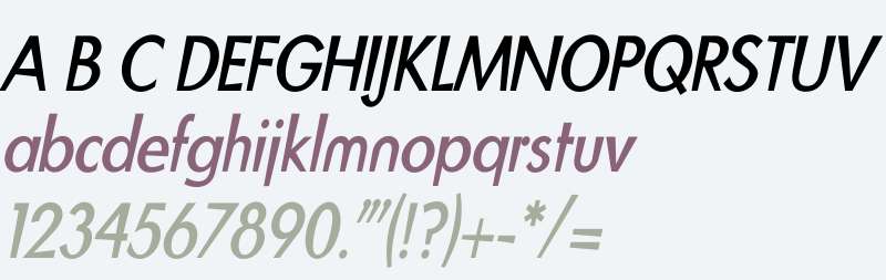 BlitzCondensed W01 RomanItalic