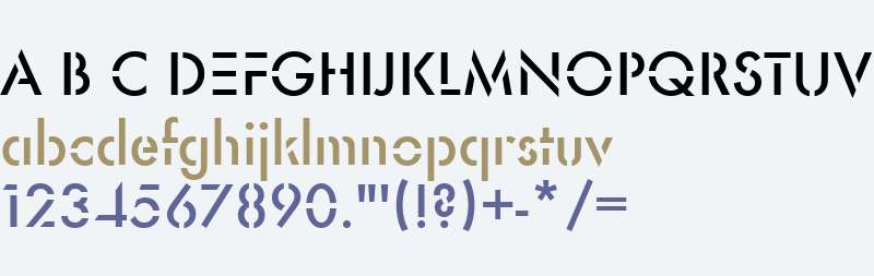 Futura D W01 Stencil Medium