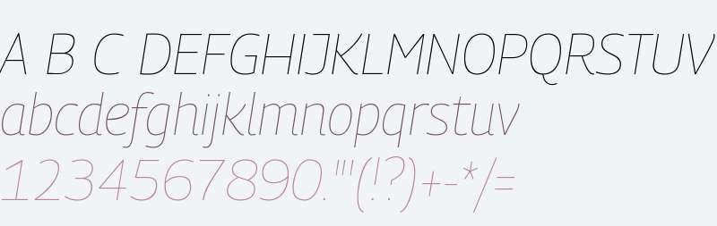 Georama Thin Italic