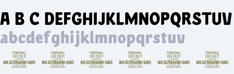 Drakoni Sans PERSONAL USE