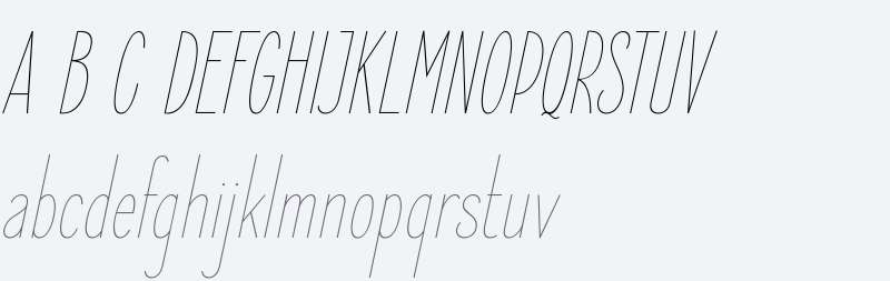 Elegant Sans Thin Italic