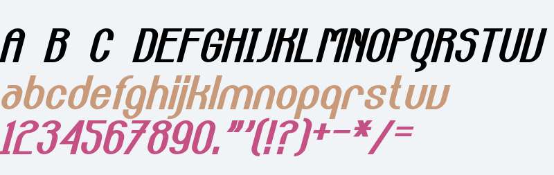Carlton Bold Italic