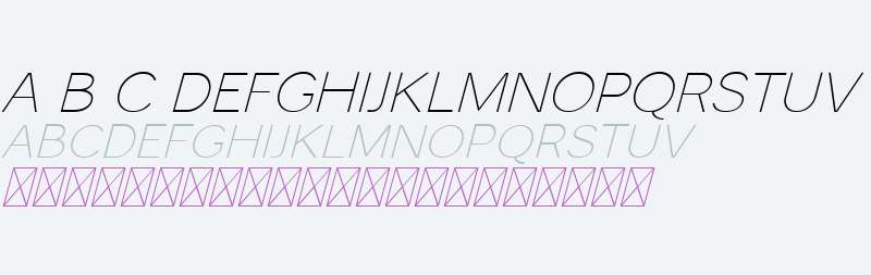 Monocole Free Thin Italic