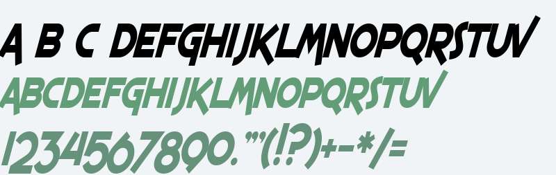 SF Espresso Shack Condensed Bold Italic V2