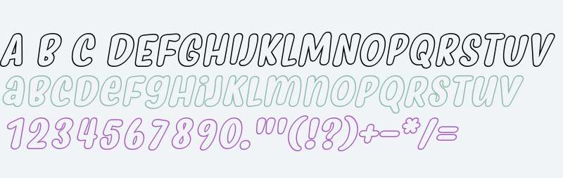 Myfrida Hollow Italic