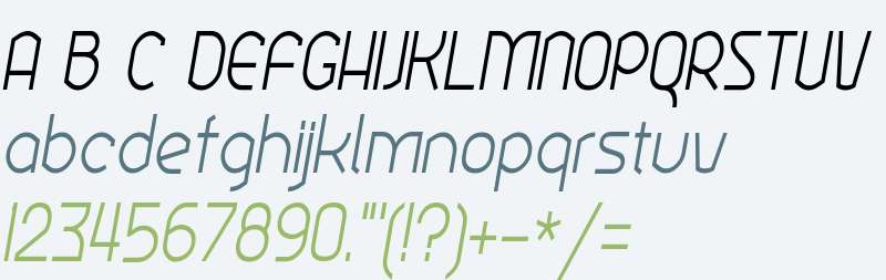 Ekela Light Condensed Italic