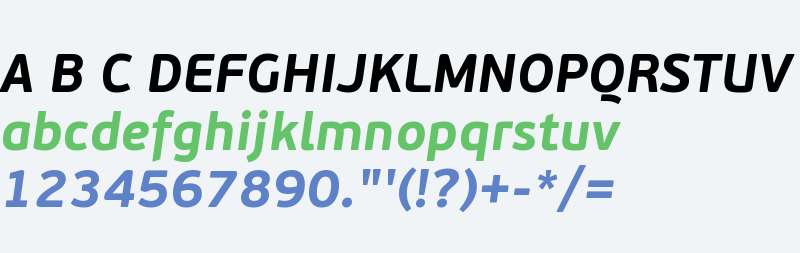 PF BeauSans W01 Bold Italic