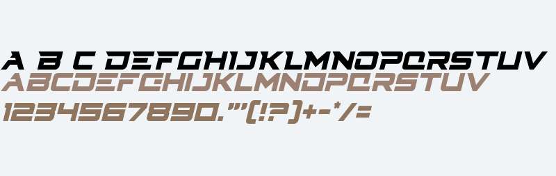 Cyberdyne Condensed Italic