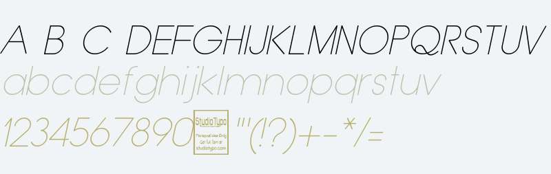 Typo Grotesk Thin Italic