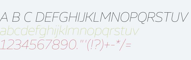 Scandium Thin Italic